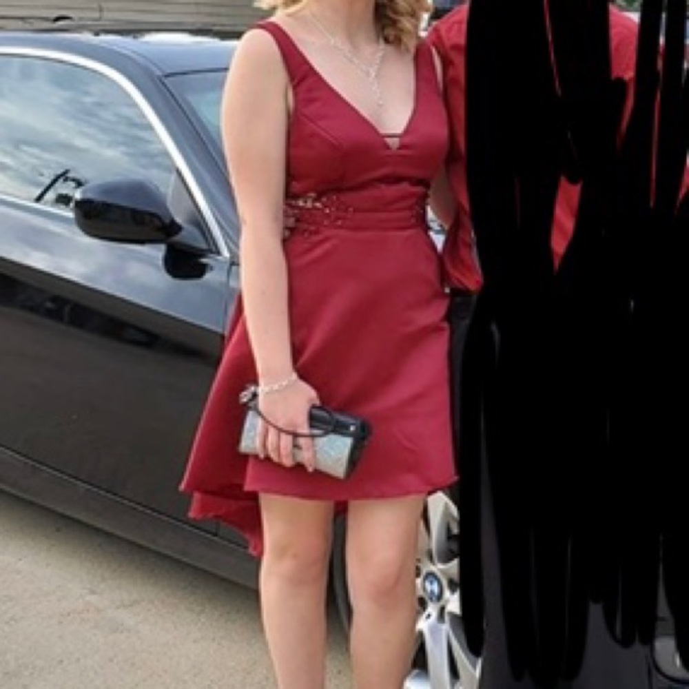 City Studio Maroon Homecoming/Prom Dress